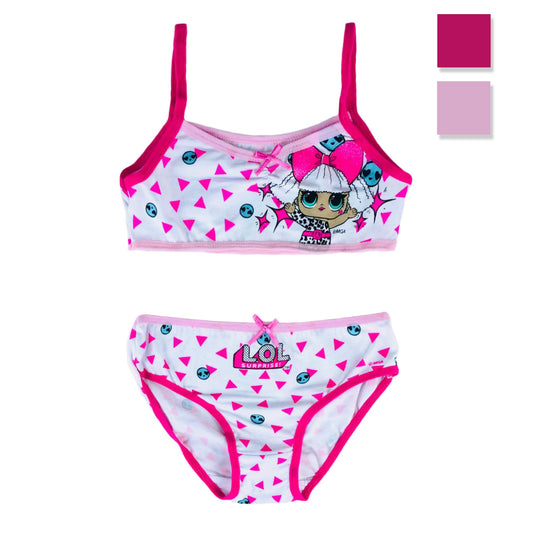 Pigiama bambina LOL Surprise completo canotta e mutandina estivo cotone 3141