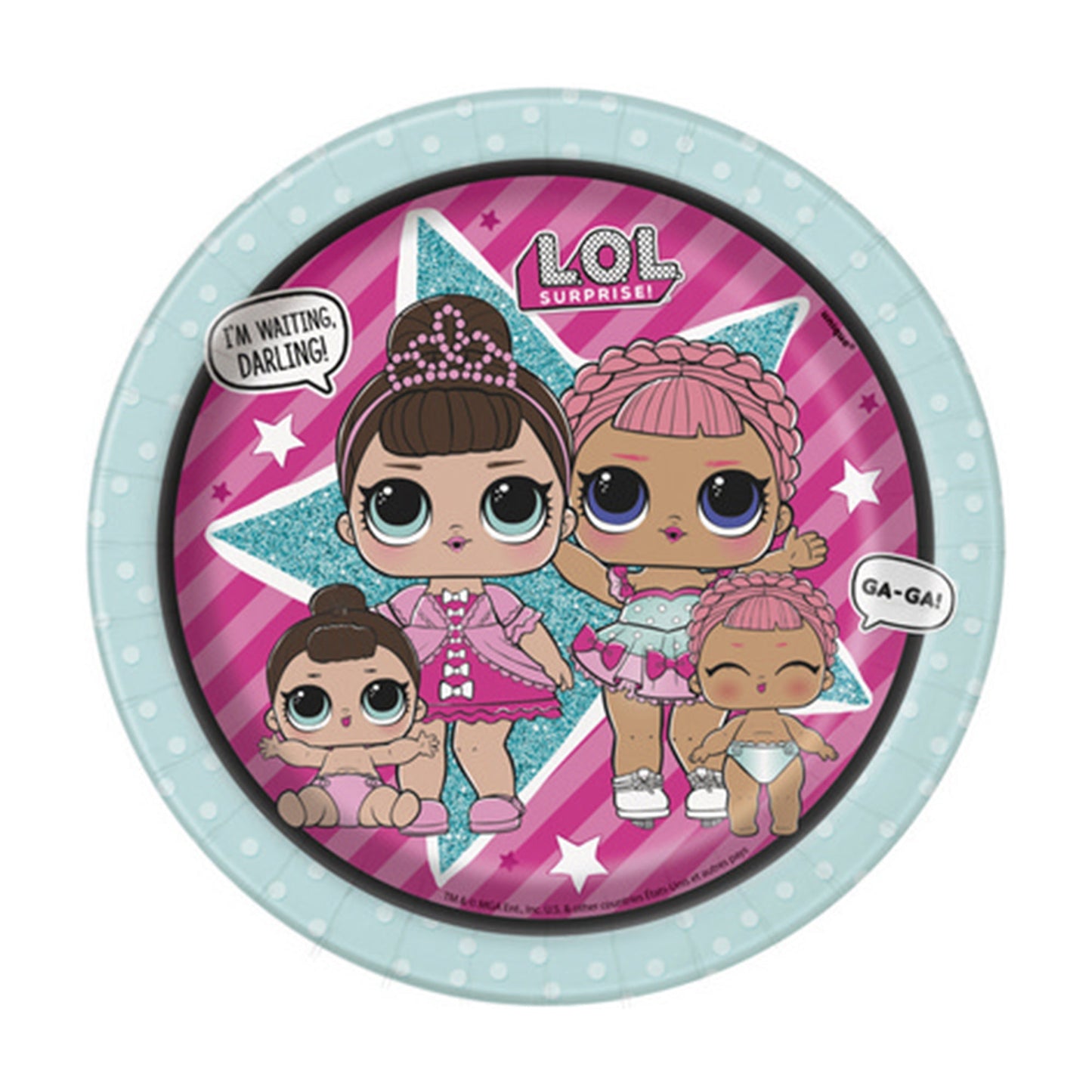 Kit party LOL Surprise 16 persone bicchieri piatti tovaglia tovaglioli 3208