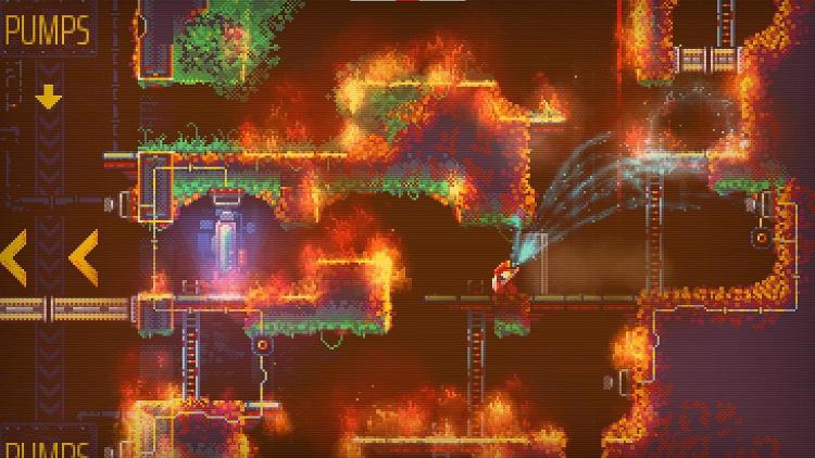 Nuclear Blaze Nintendo Switch Retro Game Pompieri (Include Portachiavi)