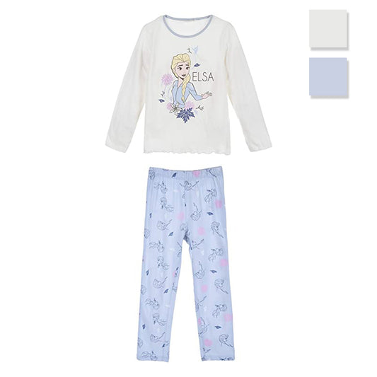 Pigiama Disney Frozen Elsa e Anna maniche lunghe bambina ufficiale 3300