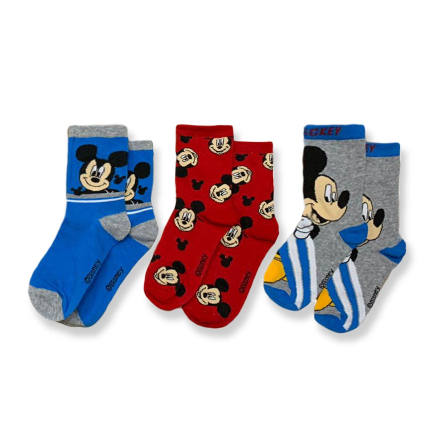 Calzini Disney Mickey Mouse Topolino set 3 Paia in cotone per bambino 3311