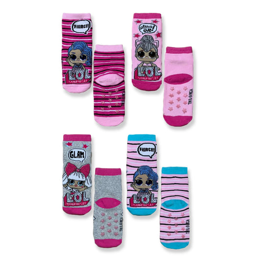Calzini LOL Surprise antiscivolo set 2 paia per bambina in cotone 3315