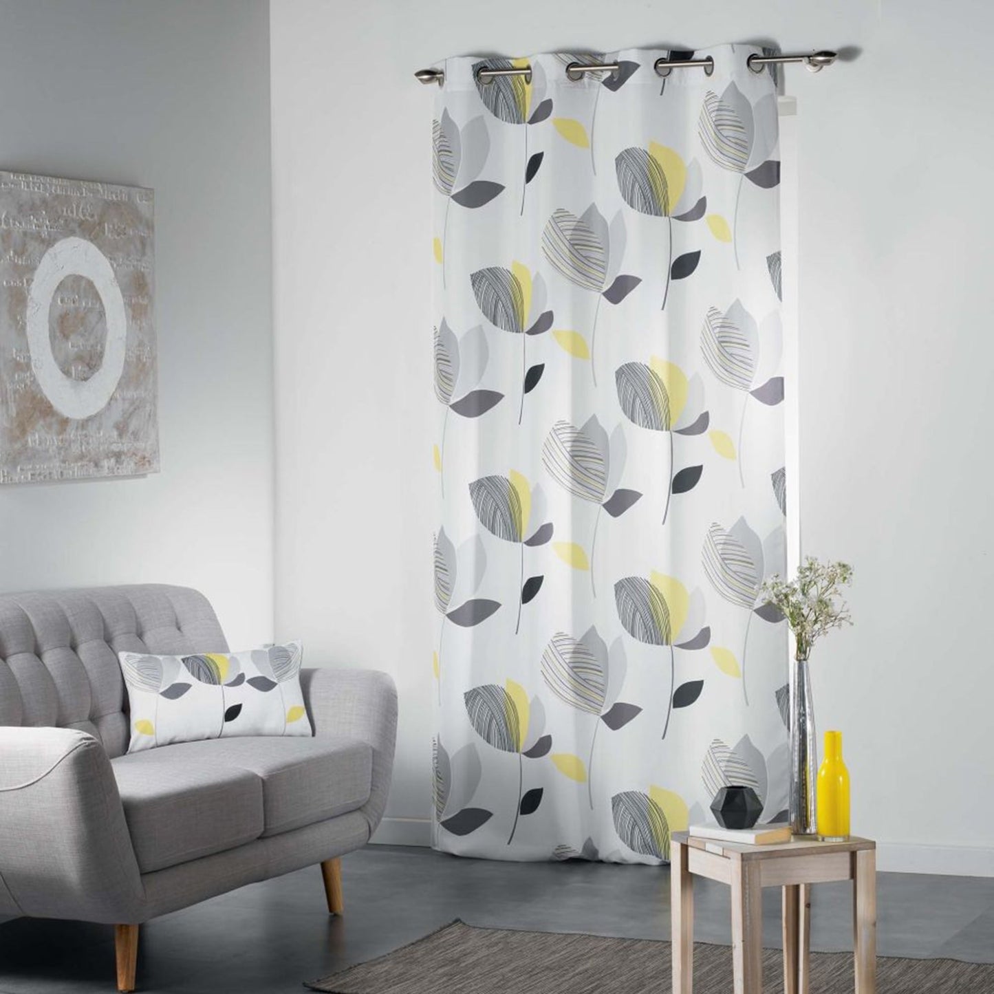 Tenda arredo 1 pannello con borchie Douceur d'Intérieur 140x260 cm 3342
