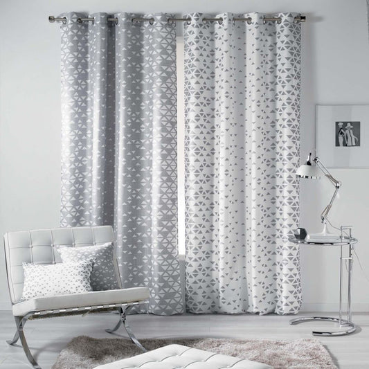 Tenda arredo 1 pannello con borchie Douceur d'Intérieur 140x260 cm 3348