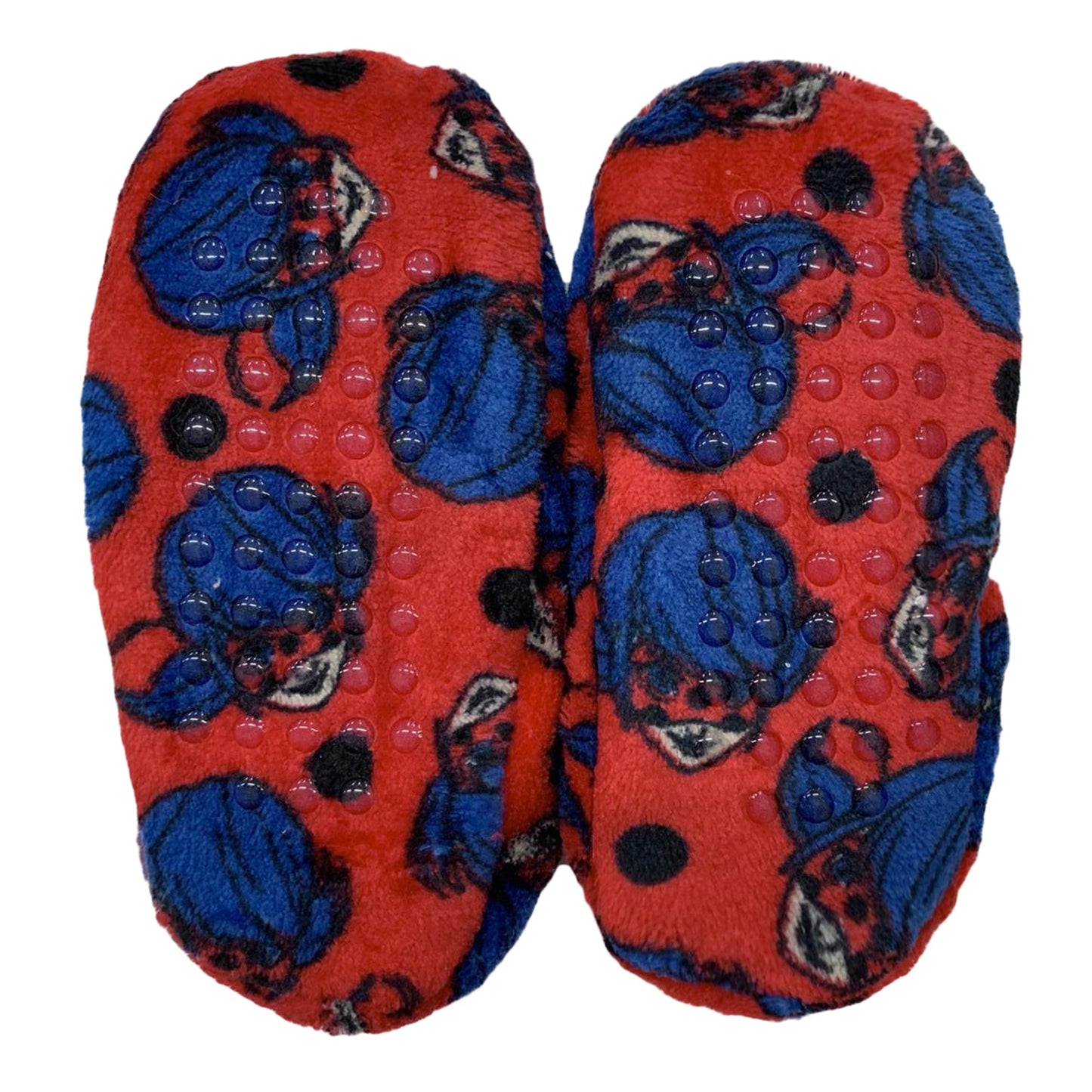 Pantofole invernali chiuse Miraculous Lady Bug ciabatte peluche bambina 3423