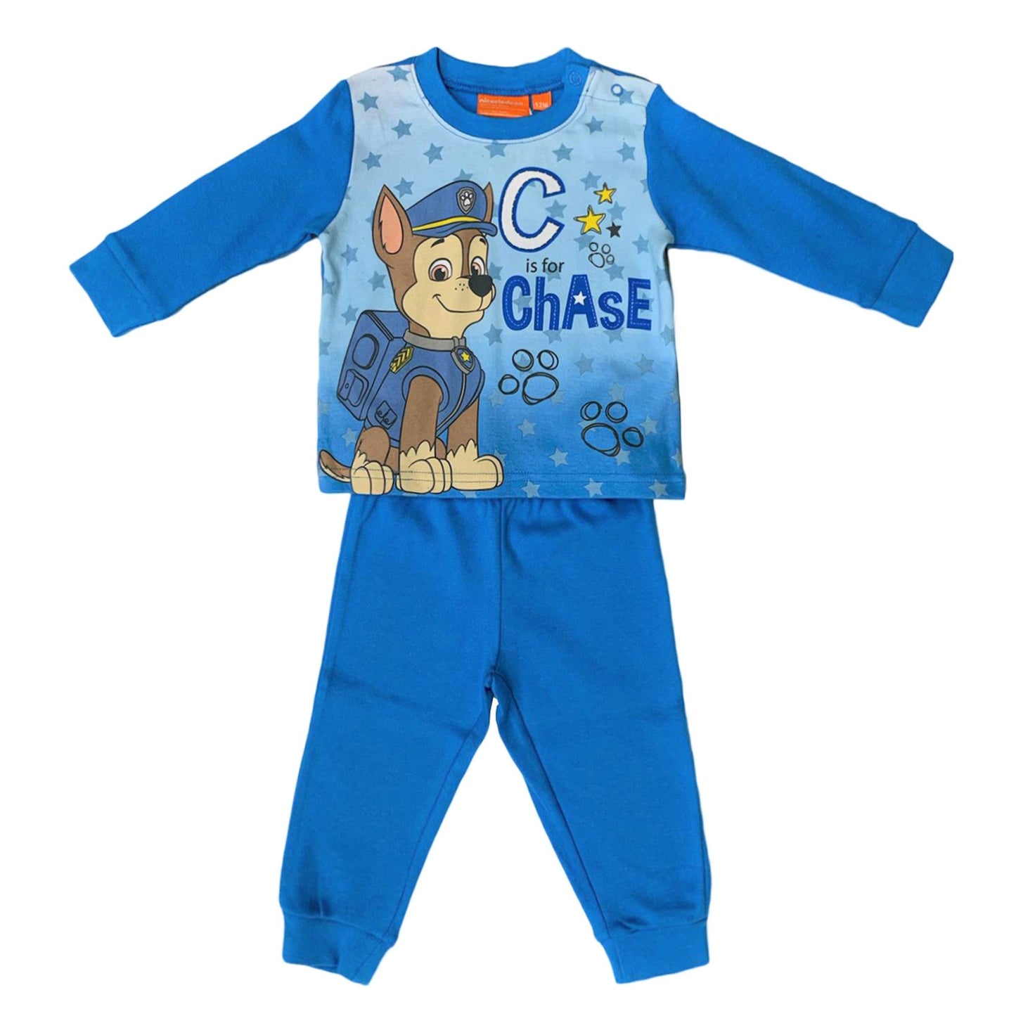 Pigiama ufficiale Paw Patrol in cotone maniche lunghe per neonato bambino 3435