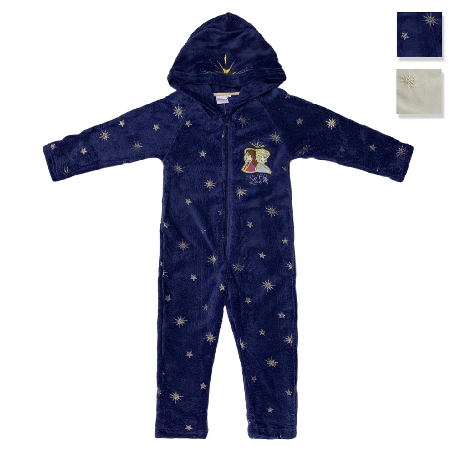 Pigiama un pezzo con cappuccio ufficiale Disney Frozen II bambina ragazza 3444