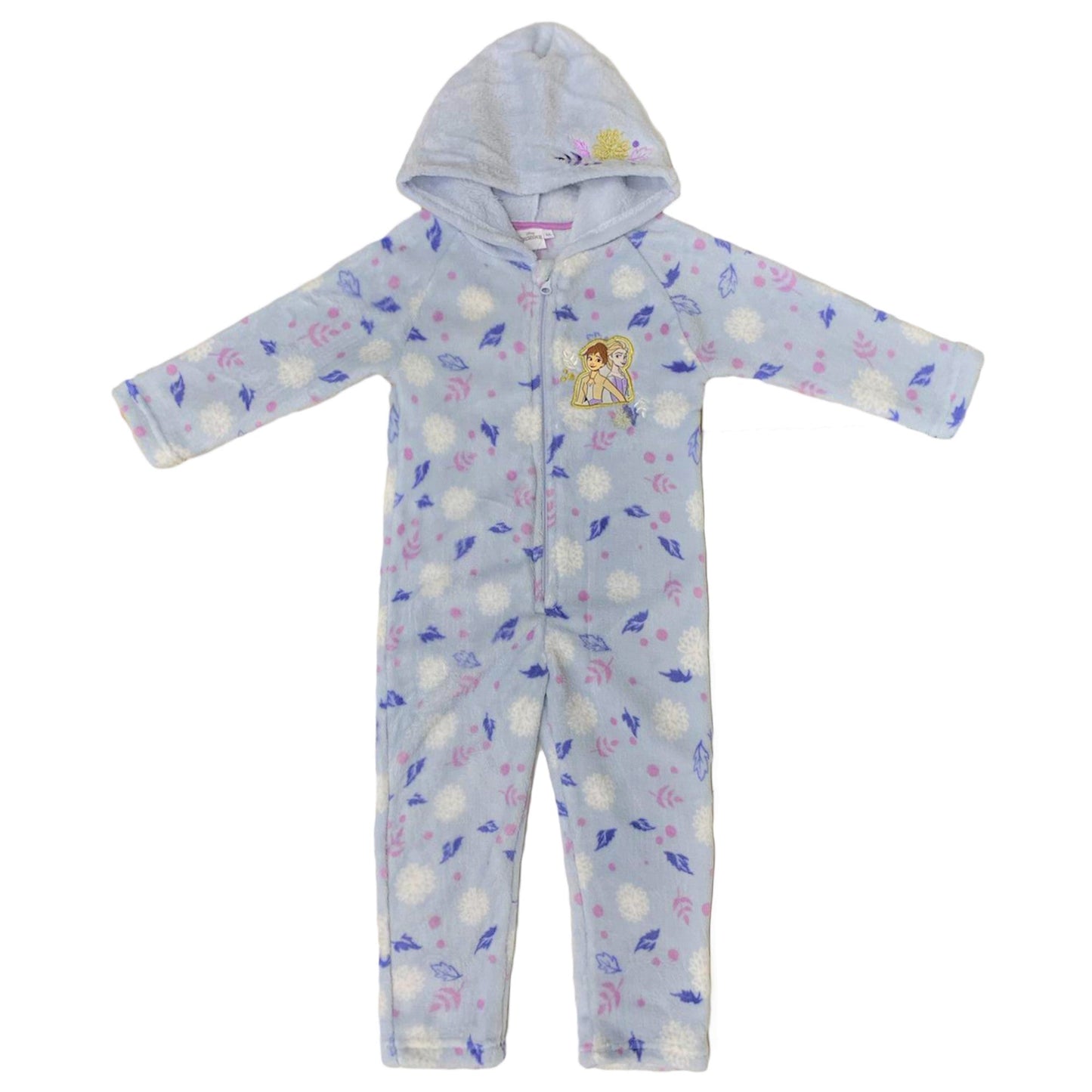 Pigiama un pezzo con cappuccio ufficiale Disney Frozen II bambina ragazza 3445