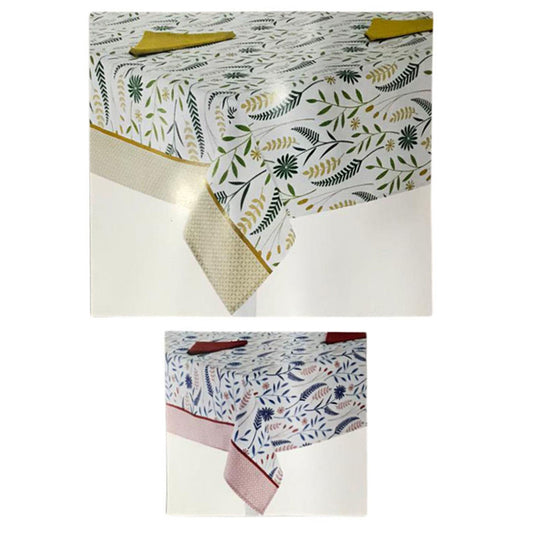 Servizio da tavola Preziosa Home 12 posti tovaglia panama + tovaglioli 3491