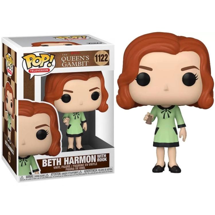 Funko Pop! Netflix Queen'S Gambit (1122) Beth Harmon Regina Degli Scacchi W/Rook