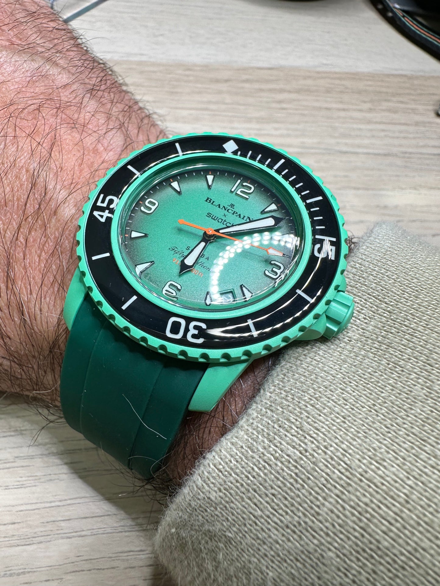 Cinturini BLANC in silicone da 22mm (Es. BlancpainxSwatch)