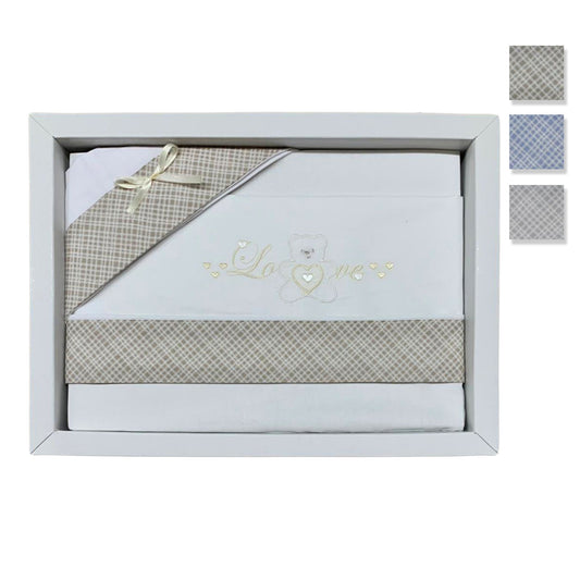 Coordinato maxi culla next to me Nazareno Gabrielli neonato set 3 pezzi 3510