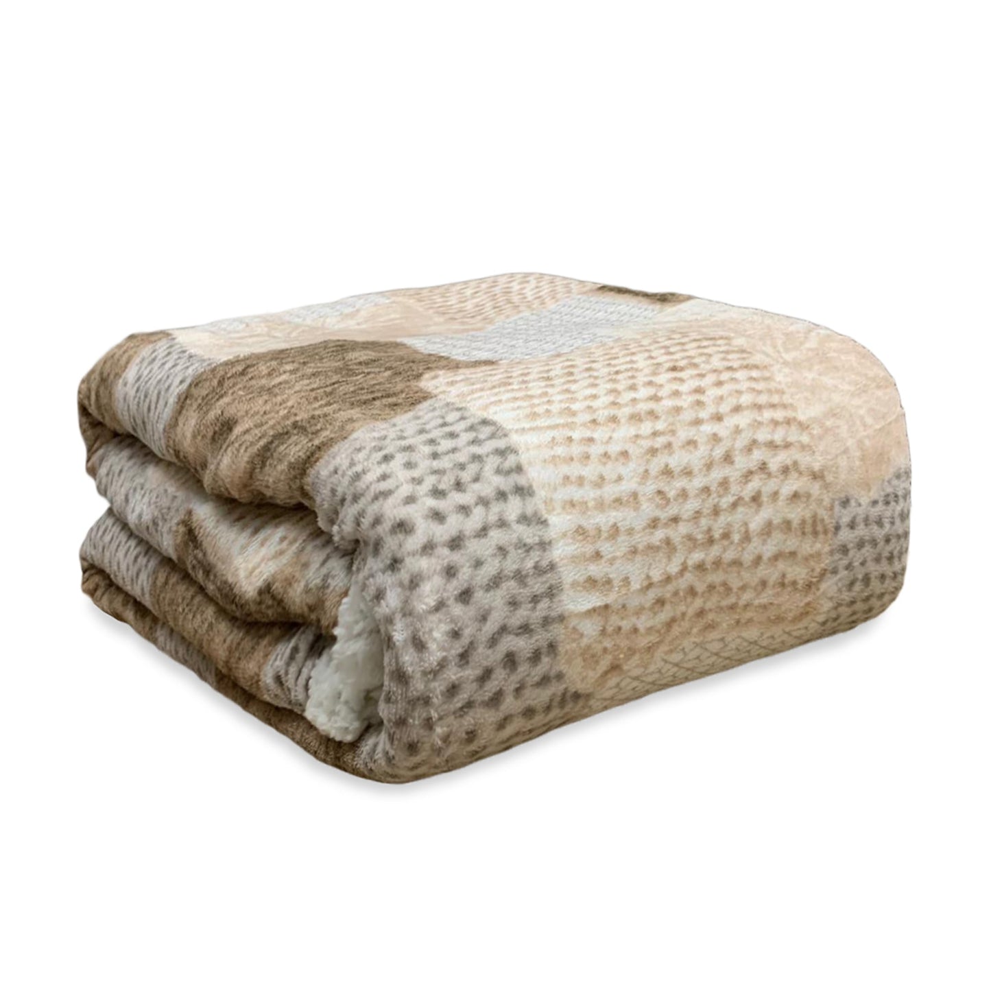 Plaid coperta Irge con ricciolino microfibra multifunzionale 160x210 cm 3519