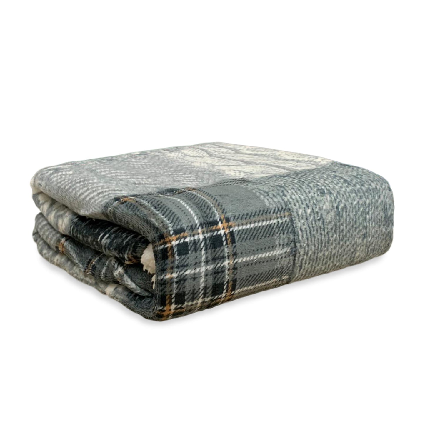 Plaid coperta con ricciolino microfibra multifunzionale singolo 130x160 cm 3518