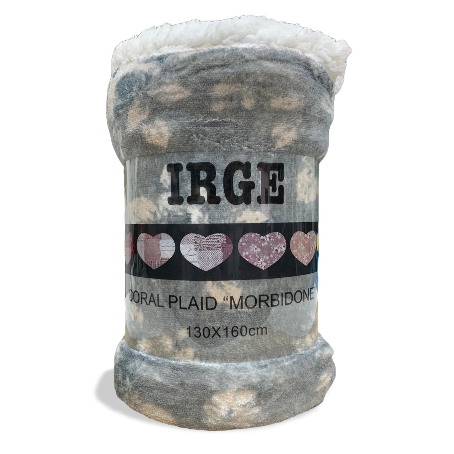 Plaid coperta con ricciolino microfibra multifunzionale singolo 130x160 cm 3518