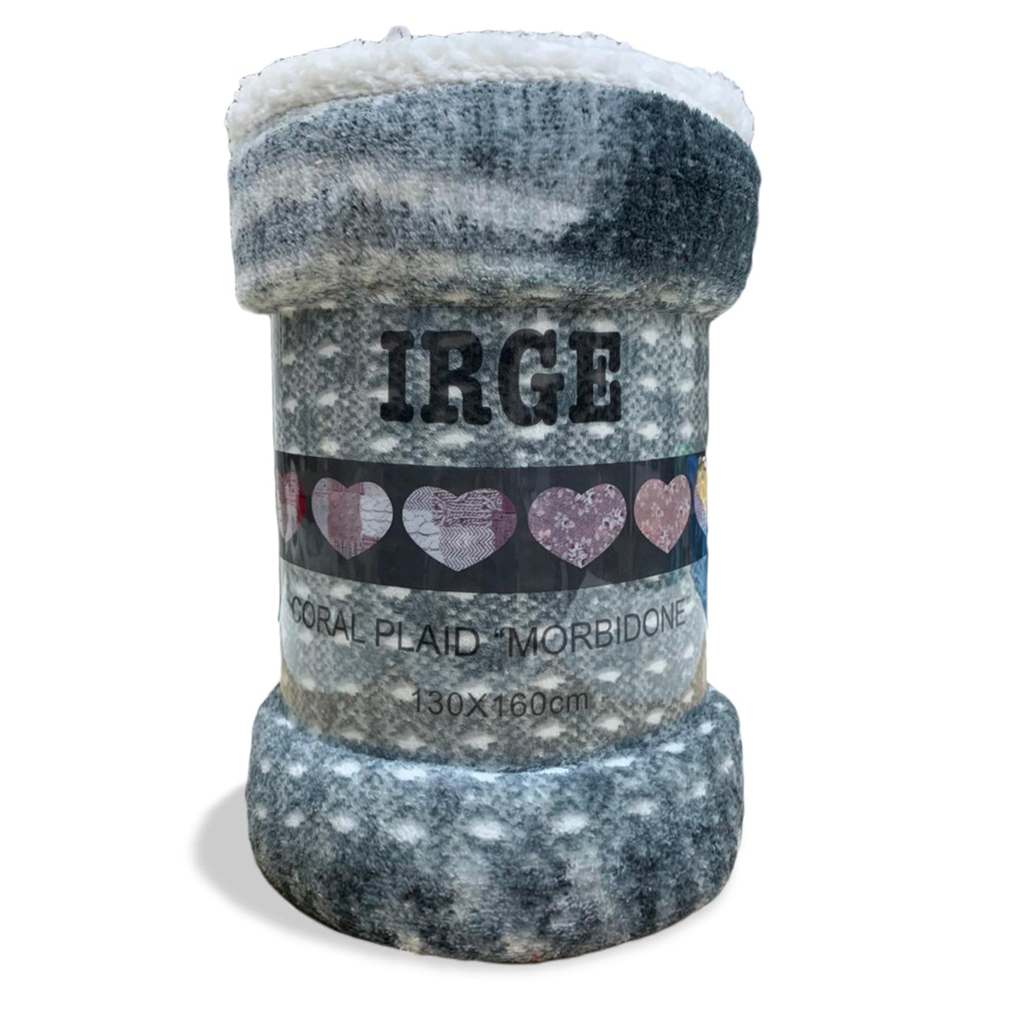 Plaid coperta con ricciolino microfibra multifunzionale singolo 130x160 cm 3518