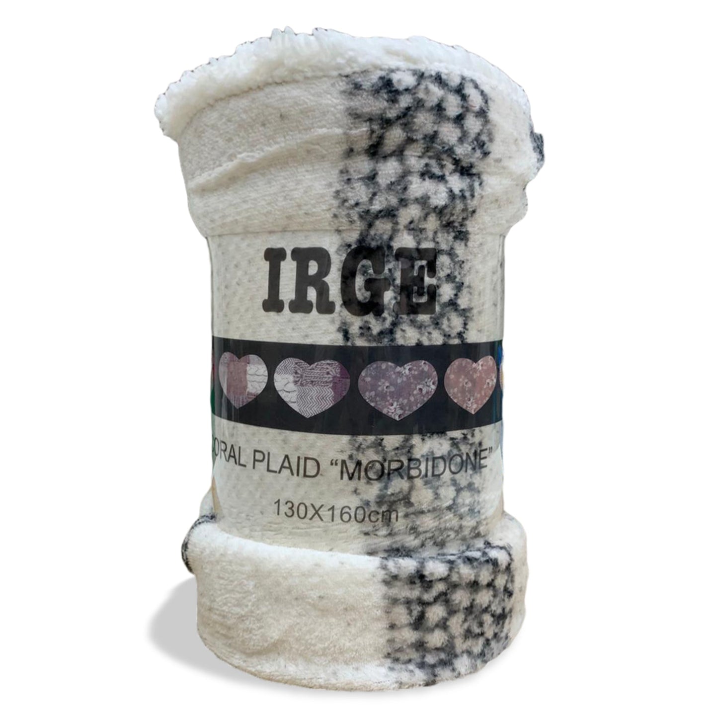 Plaid coperta con ricciolino microfibra multifunzionale singolo 130x160 cm 3518