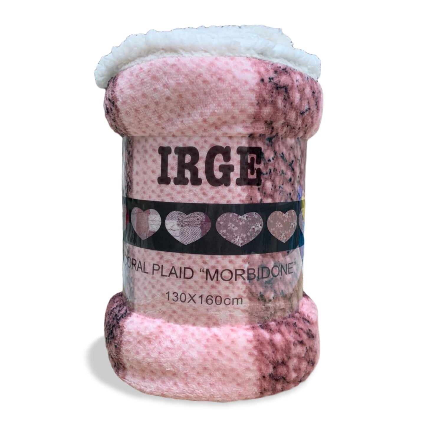 Plaid coperta con ricciolino microfibra multifunzionale singolo 130x160 cm 3518