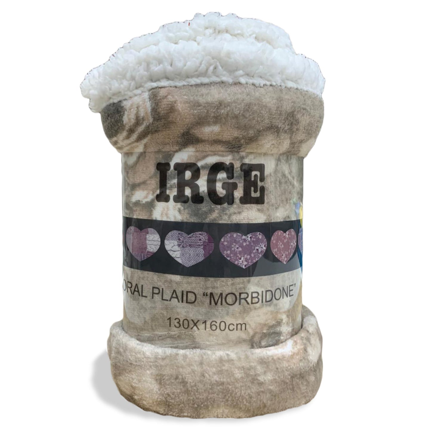 Plaid coperta con ricciolino microfibra multifunzionale singolo 130x160 cm 3518