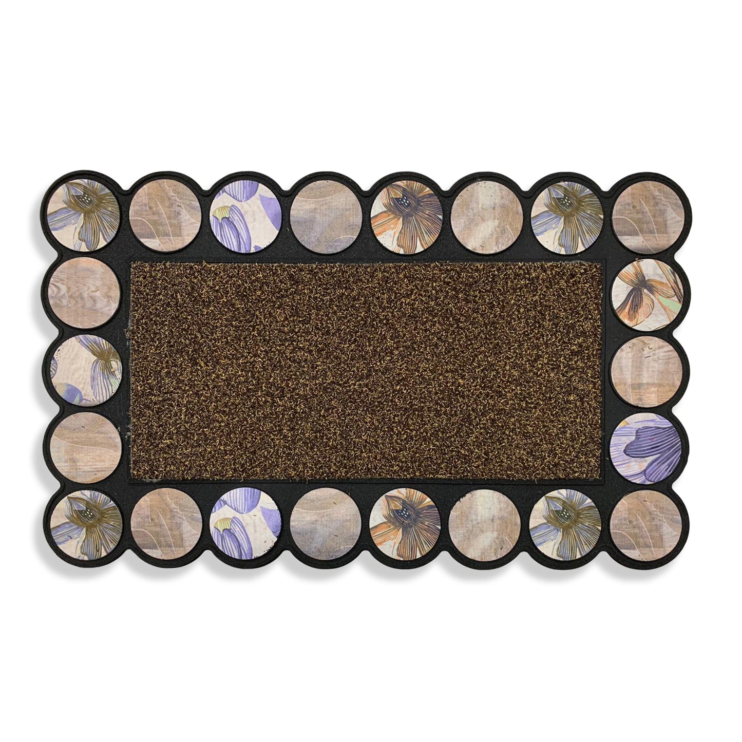 Tappeto Zerbino fondo antiscivolo gommato Stampa Fancy Home lavabile casa 3521