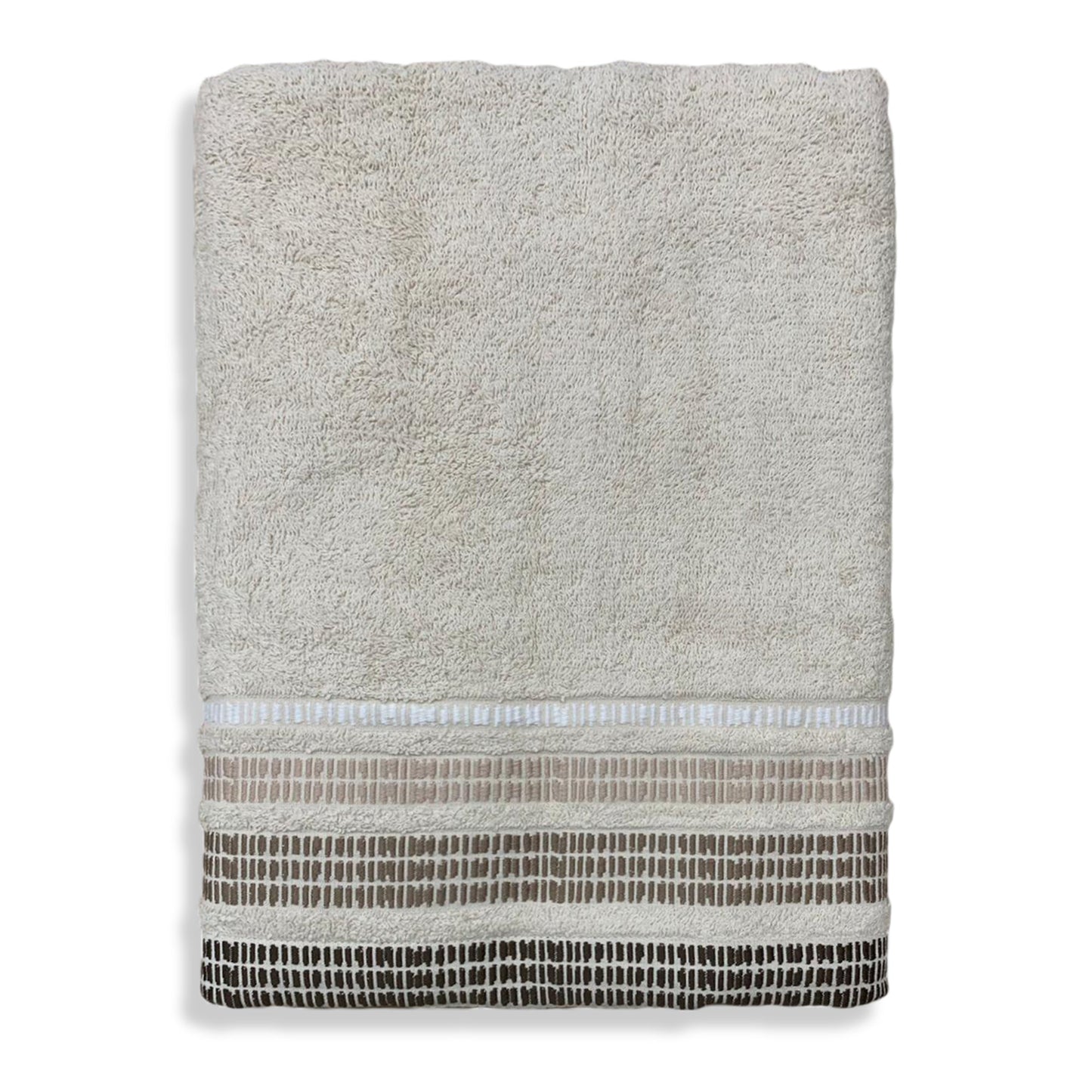 Telo doccia Biancaluna bagno spugna jacquard 100% puro cotone 100x145 cm 3526