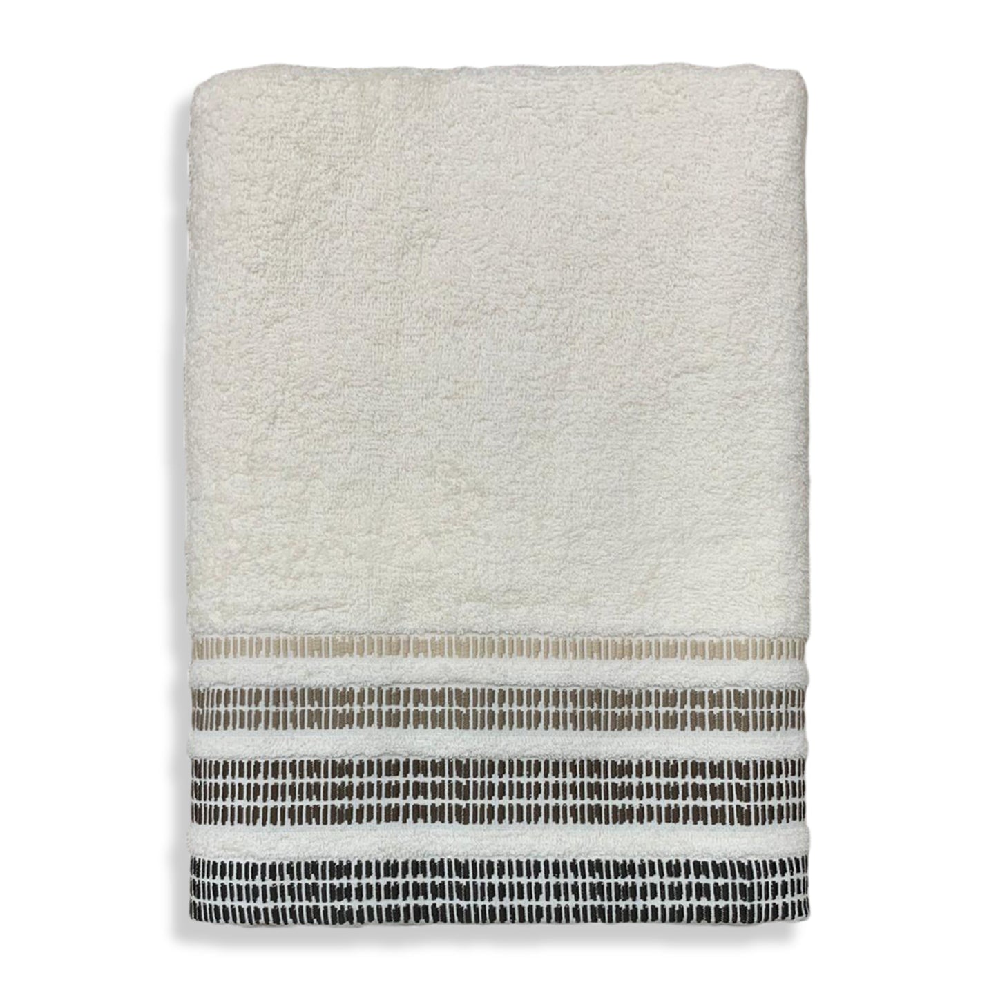 Telo doccia Biancaluna bagno spugna jacquard 100% puro cotone 100x145 cm 3526