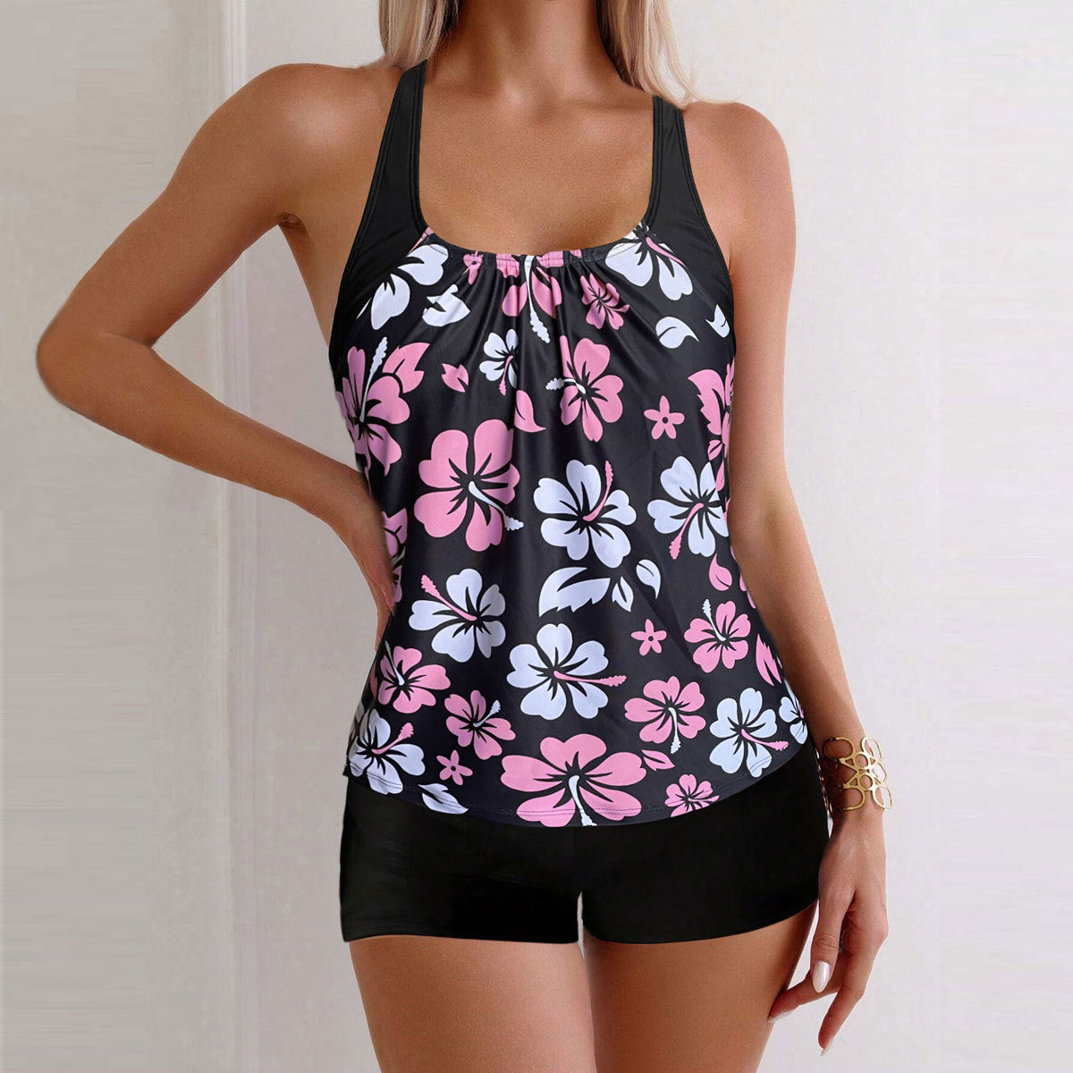 Lady Sexy Slim-fit Printed Boxers Suit