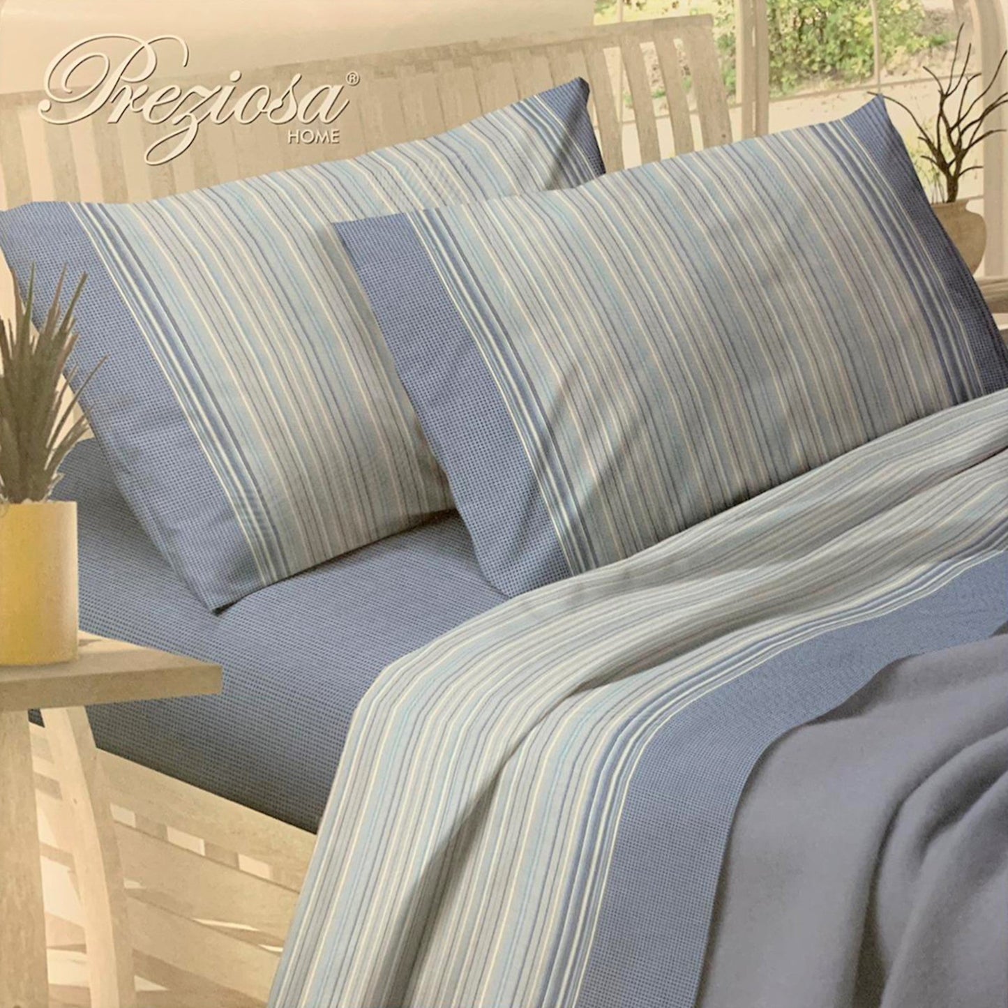 Completo lenzuola flanella singolo Preziosa Home stampato letto 1 piazza 3553