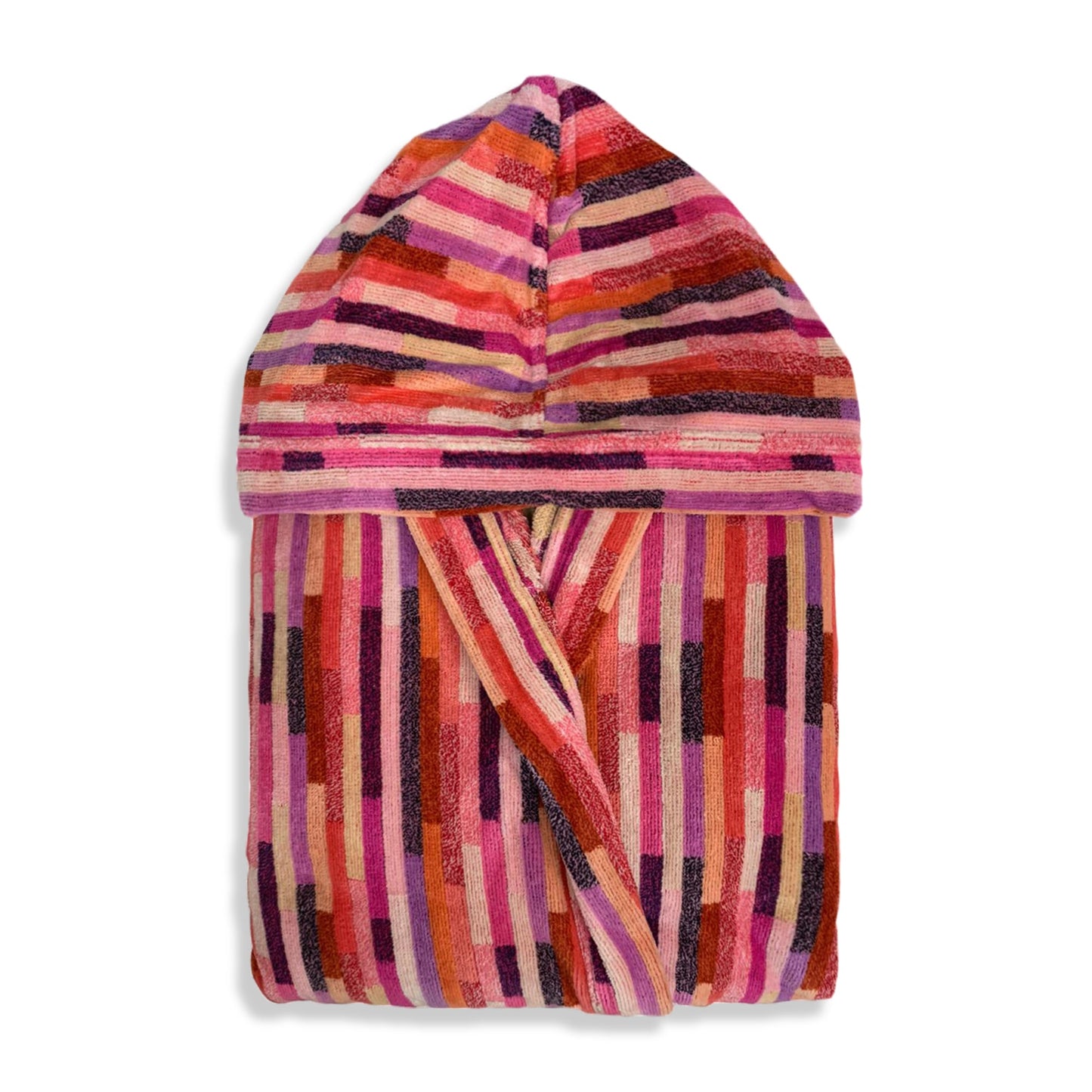 Accappatoio donna in spugna cinigliata Sommaruga con cappuccio 3592