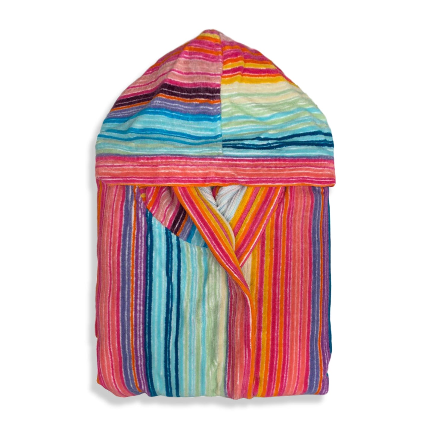 Accappatoio donna in spugna cinigliata Sommaruga con cappuccio 3592