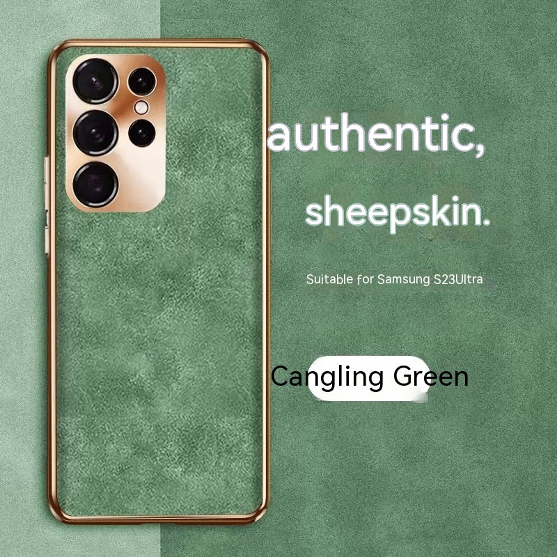 Fashion Eyelet Sheepskin Phone Case