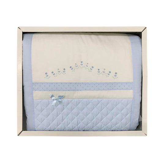 Trapunta invernale piumone Elite ricamato a mano per culla + paraurti 3702