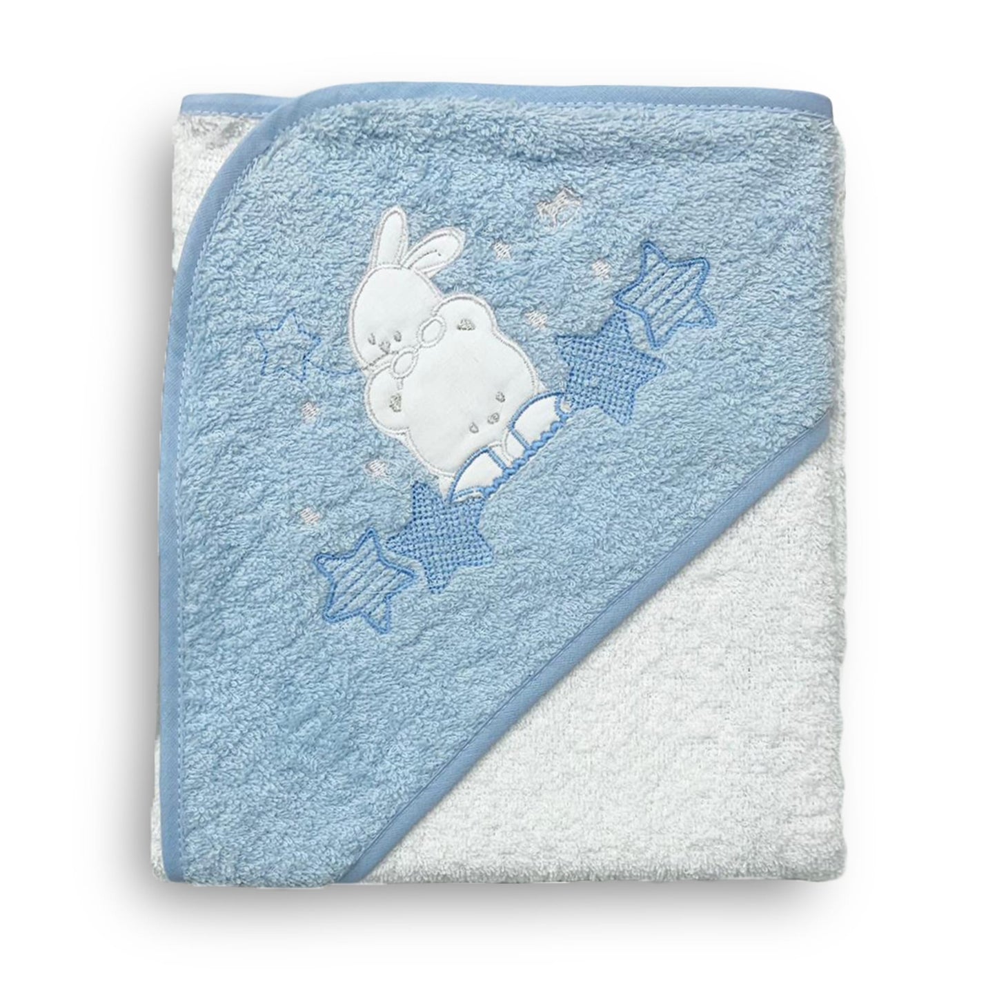 Accappatoio baby triangolo Mio Piccolo con ricamo in spugna 100% Cotone 3743