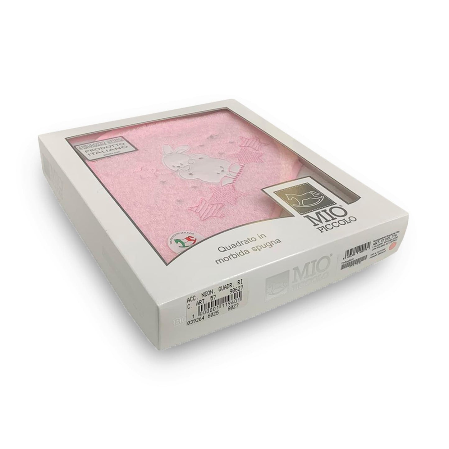 Accappatoio baby triangolo Mio Piccolo con ricamo in spugna 100% Cotone 3743