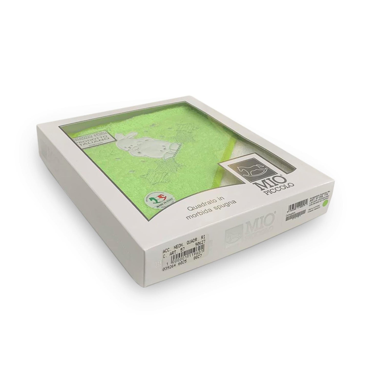 Accappatoio baby triangolo Mio Piccolo con ricamo in spugna 100% Cotone 3743