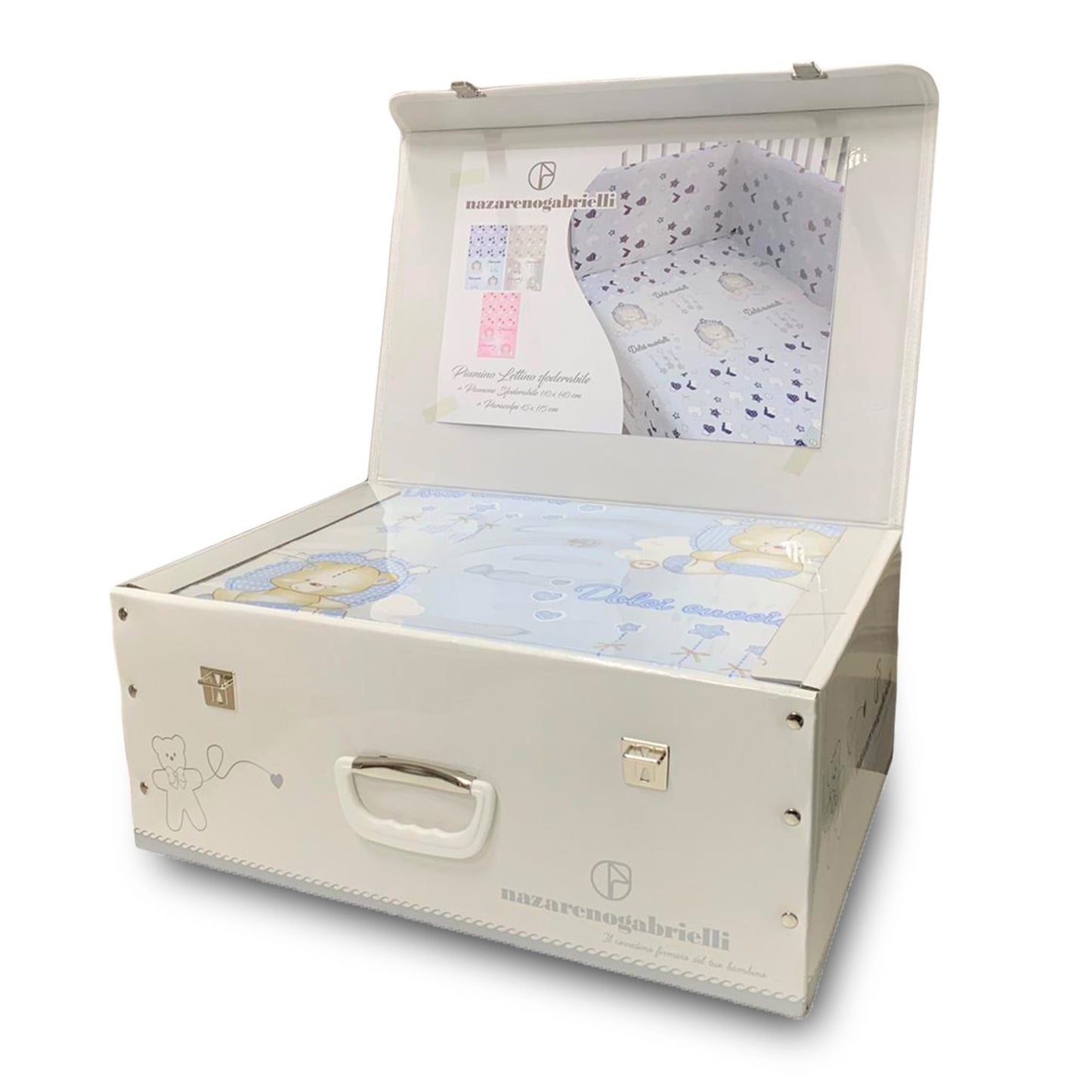 Trapunta invernale piumone lettino Nazareno Gabrielli per culla + paraurti 3784