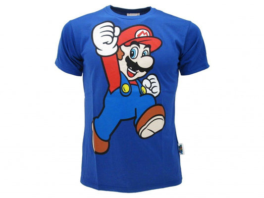 NINTENDO SUPER MARIO BROS JUMP T-shirt 12/13 Blu