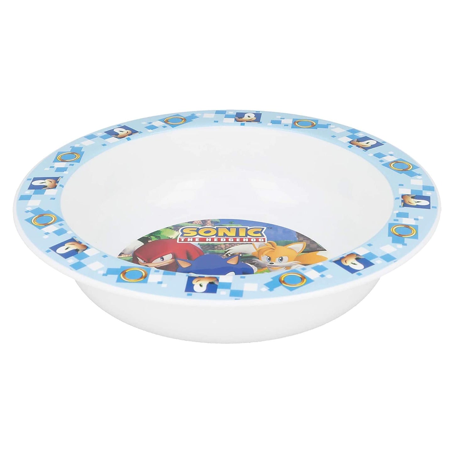 Set colazione 3 pezzi Sonic piatto bicchiere e ciotola scuola asilo 3909