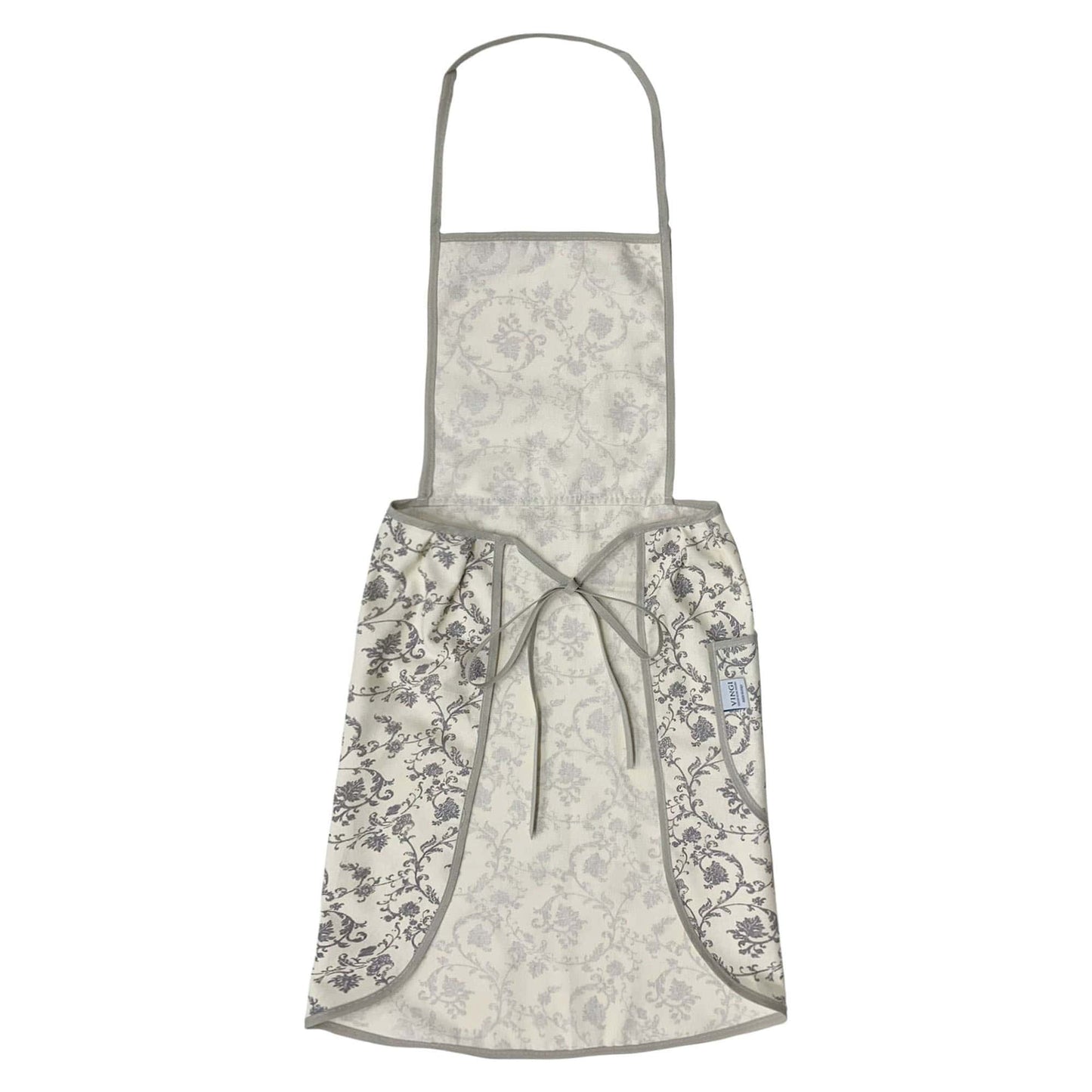 Grembiule da cucina stampato Vingi in cotone con pattina art. Armonia 3957