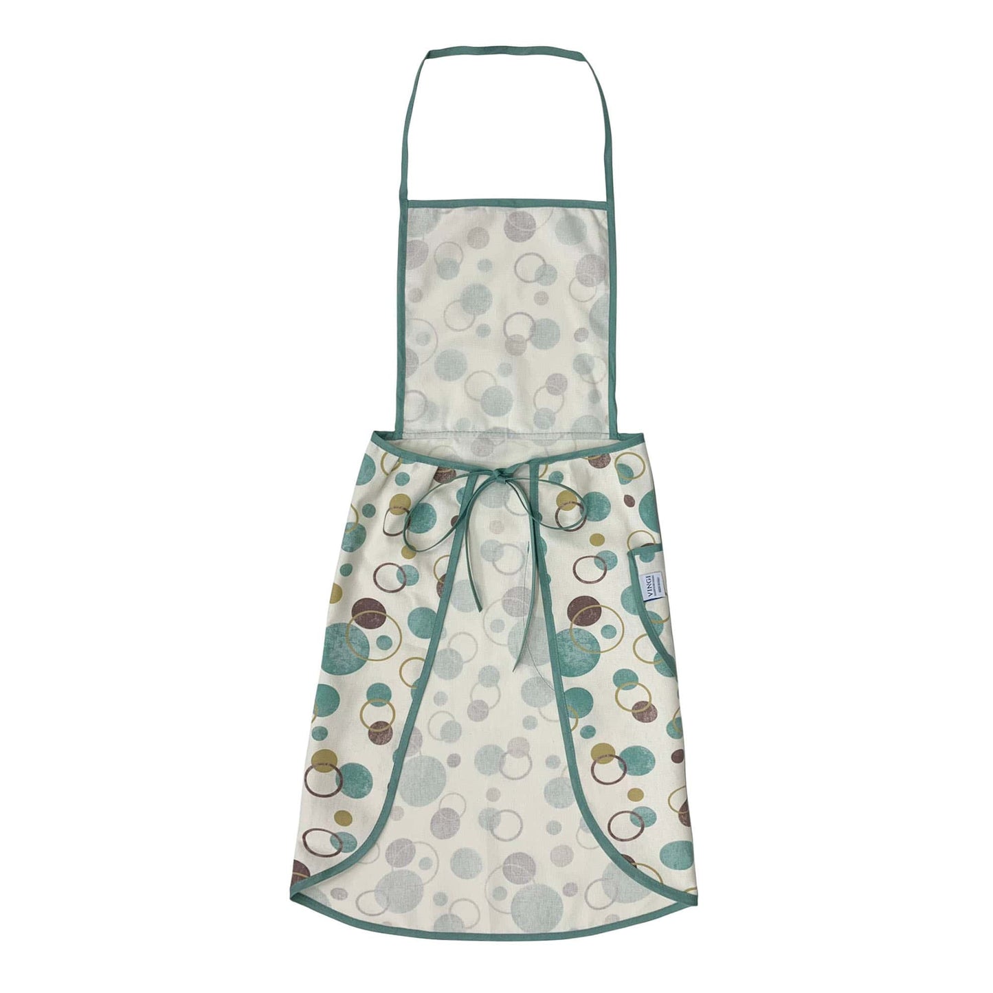 Grembiule da cucina stampato Vingi in cotone con pattina art. Armonia 3957