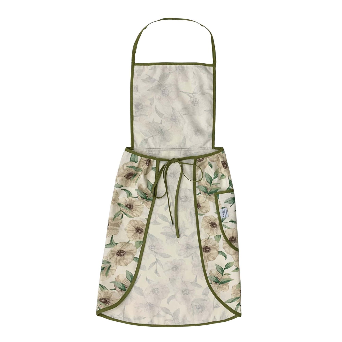 Grembiule da cucina stampato Vingi in cotone con pattina art. Armonia 3957