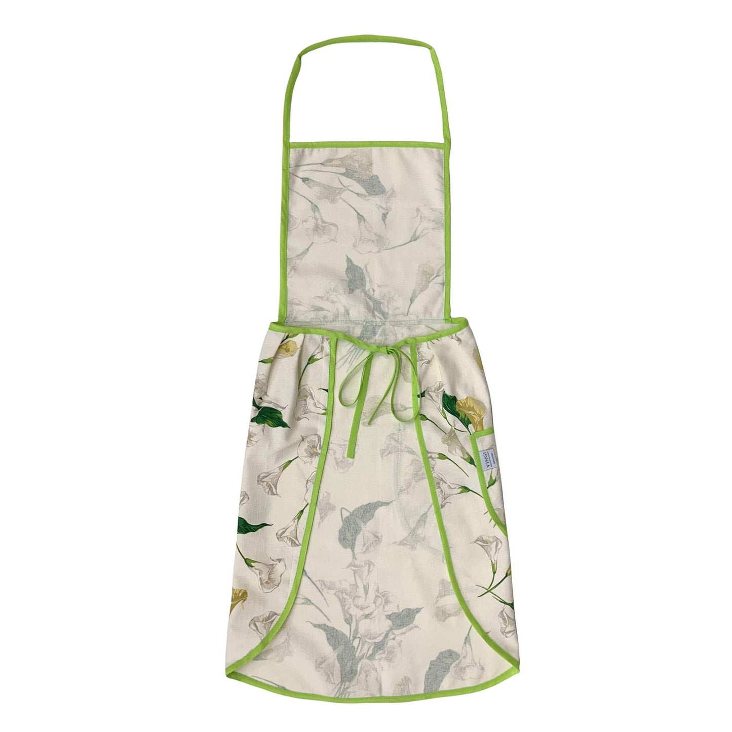 Grembiule da cucina stampato Vingi in cotone con pattina art. Armonia 3957