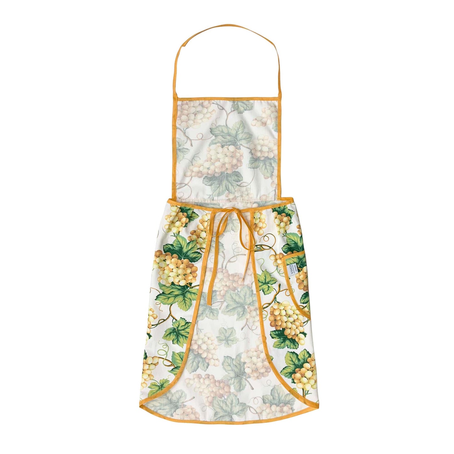 Grembiule da cucina stampato Vingi in cotone con pattina art. Armonia 3957
