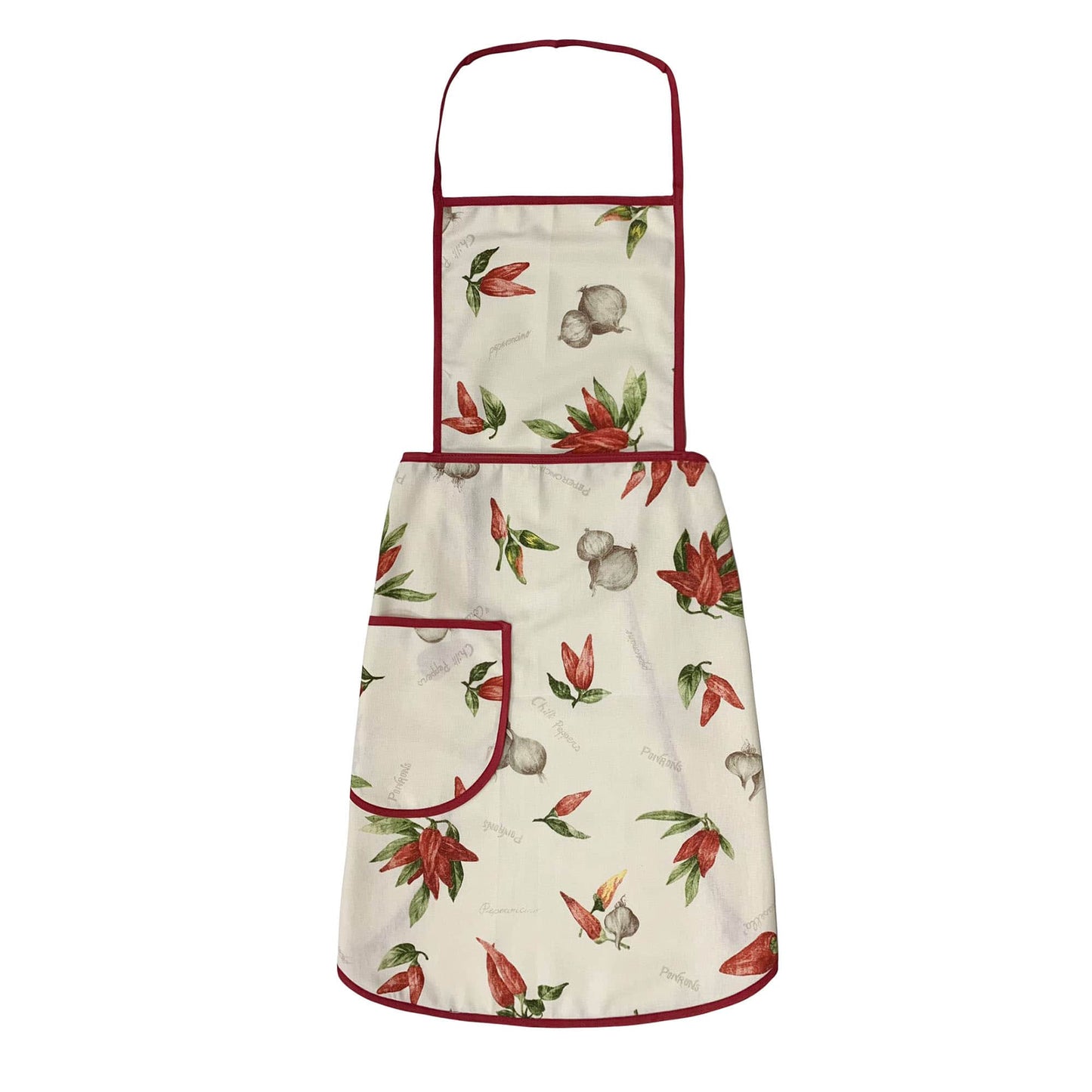 Grembiule da cucina stampato Vingi in cotone con pattina art. Armonia 3957