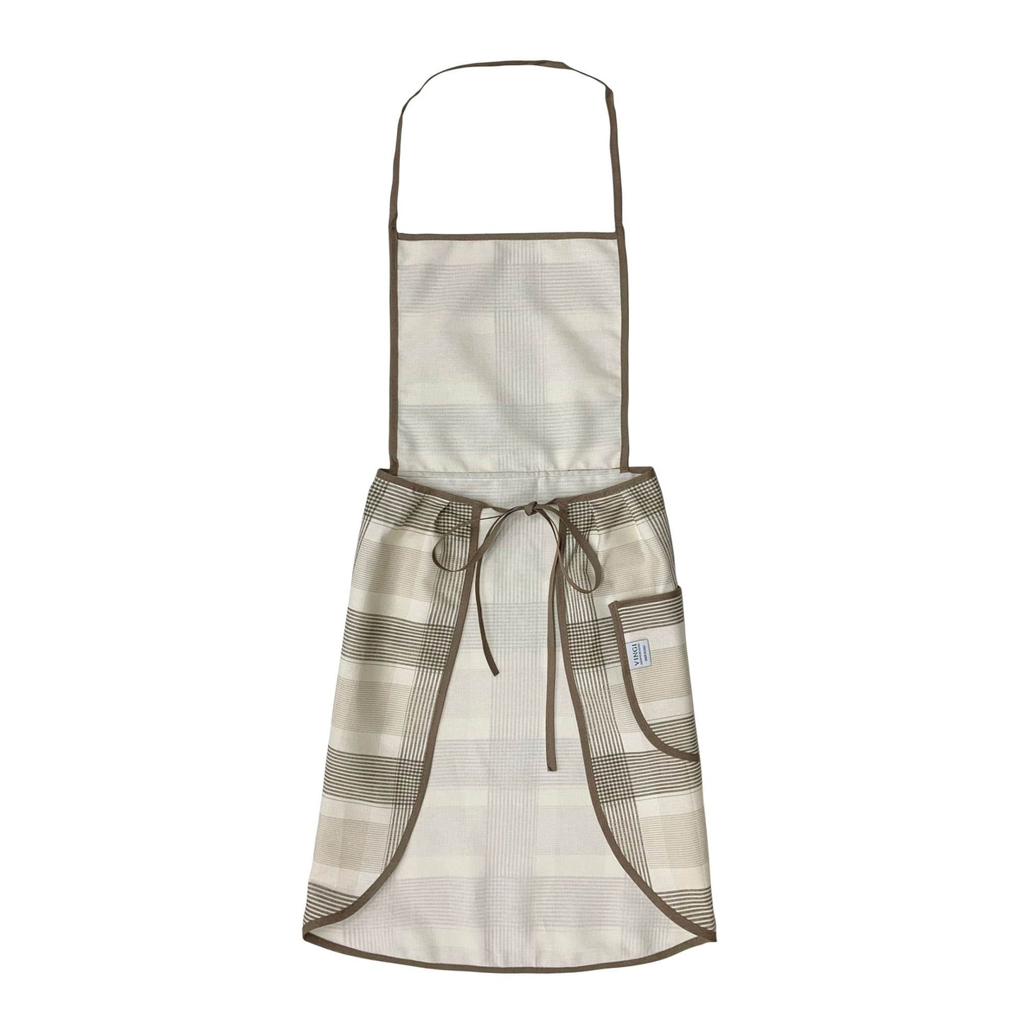 Grembiule da cucina stampato Vingi in cotone con pattina art. Armonia 3957