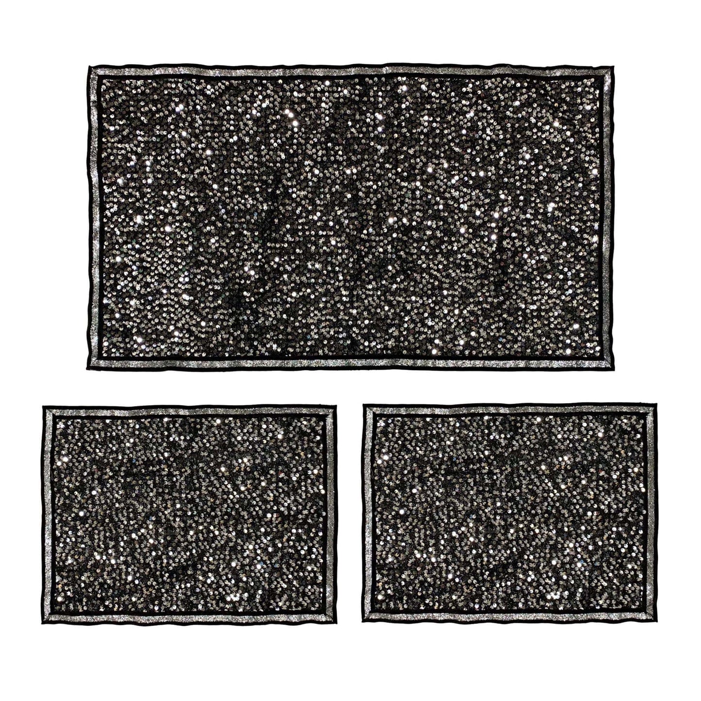 Completo centrini e runner set 3 pezzi Renato Balestra decorativi strass 3971