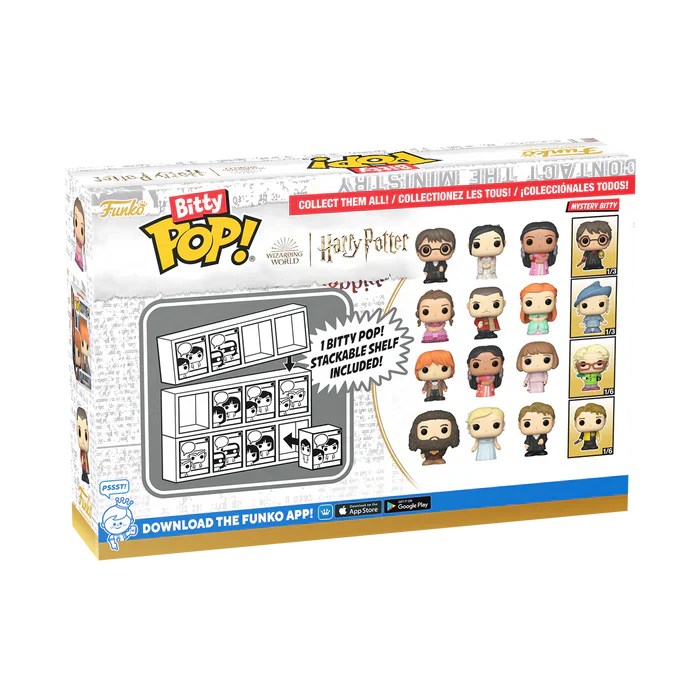 Funko Bitty Pop! Wizarding World Mistery Pop Harry Potter 4 Pz Nuovo Collezione