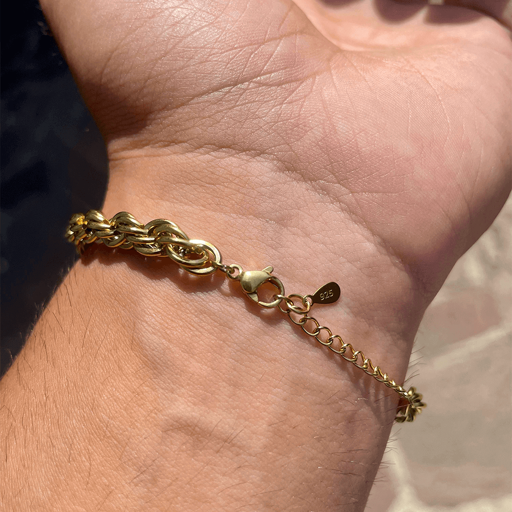 Bracciale Uomo Della Mia Vita - Corda Oro