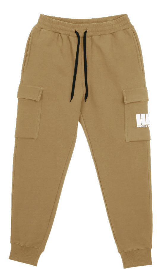 Casual Cotton Stretch Slim Fit Multi-pocket Trousers