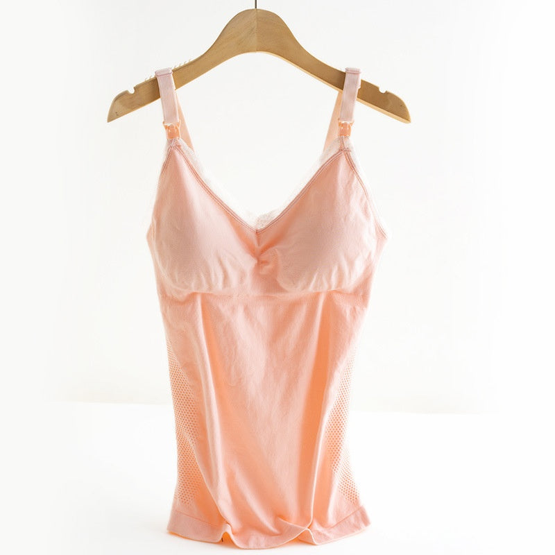 Postpartum Front Vest Front Buckle Camisoles For Breastfeeding